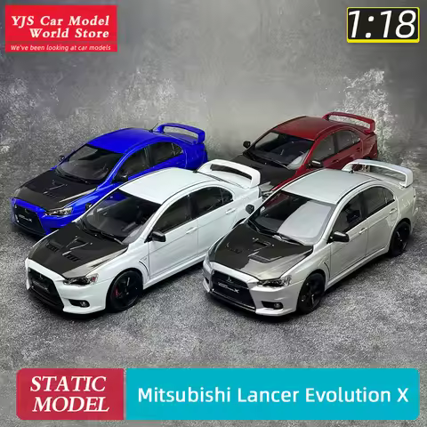 VIAT MODEL 1:18 scale new alloy all-open Mitsubishi Lancer Evolution X with RAYS Volk Racing TE37 / 