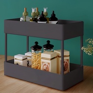 Rak Plastik Serbaguna 4 Susun Square 4 Roda | Trolly Rack Perlengkapan Bayi | Kamar Mandi | Tempat S