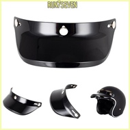 RUN 3 Snap Button Visor Shield Lens Visor Flip Up Wind Shield for Motorbike Helmet