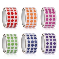 Color Roll Stickers Circle Plain 0.6cm/1000 Pieces