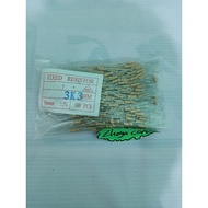 50pcs resistor 1/2watt 3k3/ resistor 3k3 1/2watt