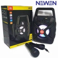 NEWEN Speaker Bluetooth JBL LN 32 Wireless Speaker LED + Mic Karaoke