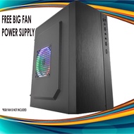 ⊕ ◷ ♞,♘Micro ATX Computer Case Mini ITX Desktop PC Casing T02/T05 Esgaming Free PSU Unit