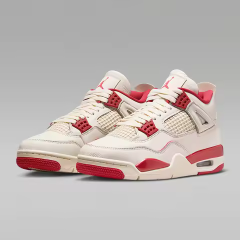Nike Authentic Air Jordan 4 Women's Fashion Wear-Resistant Lace-Up Sneakers HV0823-108