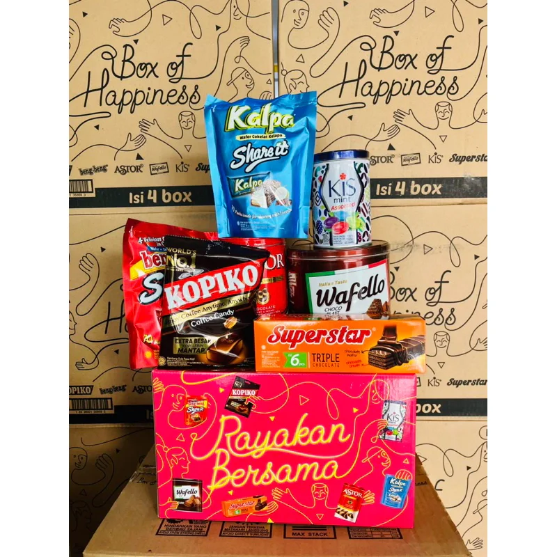 Hampers MAYORA Snack Box of Happiness Gift No Box