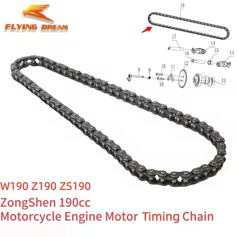 Original ZongShen Engine Timing Chain 25H For Z190 W190 ZS190 Z212 ZS212 Zongshen 190cc 212CC Chines