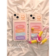 Yellow Graffiti Card Holder Case iphone 17 Air Pro 16 15 Pro Max 11 13 Pro Max 7P 8P Xr Ip11 Ip13 15