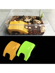 1入組烏龜曬台平台塑料浮台多功能寵物產品，適用於烏龜和魚缸