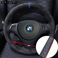Tùy Chỉnh Da Lộn Mềm Bọc Vô Lăng Ô Tô Cho Xe BMW E81 E90 E91 E92 E93 E87 E82 E88 X1 E84 Gói M M3 Chố