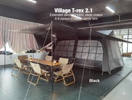 PAYUNG.CAMP Village T-Rex Village T Tent Extra Large Luxury 8-10 persons Family Tent with Extended A