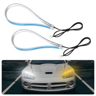 bacony Diurnal LED Car Gorgeri Daytime Running Light 60cm Ultra Thin Soft Tube Strip Turn Lamp Flowi