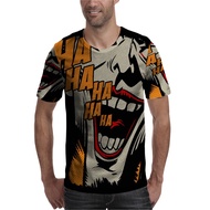 Joker Hahaha T-shirt Fullprint Polyester Jersey Material
