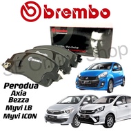 BREMBO Brake Pad Axia Bezza Myvi Lagi Best Myvi Icon 1.3,1.5cc Front Disc Brake Pads Break Pad Depan