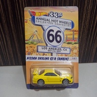 Hot Wheels - Nissan Skyline GT-R BNR34 R34 Yellow Convention