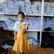 KINDER SET SCHOOL UNIFORM/KIDS GIRL UNIFORM/JUMPER SET SCHOOL UNIFORM/KATRINA FABRIC/STMARK'S BLOUSE