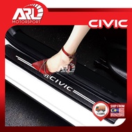 Honda Civic 9th TRO FB SNL Door Step Sticker Protector Carbon For Civic 2012-2016 ARL Motorsport Car