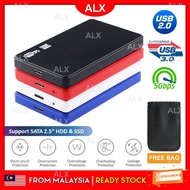 ALX BORONG Malaysia Hard Disk Casing 2.5 inch USB 3.0 SATA Hard Drive External Enclosure Case 5Gbps SSD HDD Case 硬碟盒