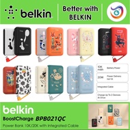 Belkin BPB021QC 10000mAh BoostCharge 20W Power Bank PowerBank 10K with Integrated Cable (Disney Coll