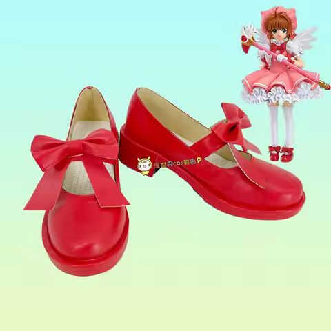 Cardcaptor Sakura Kinomoto Sakura Cosplay Shoes Women Men Red Game Anime Cosplay High Heels