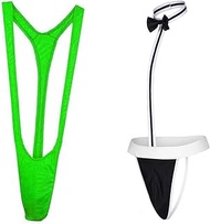 Men's Borat Mankini Sexy Underwear Swimsuit Thong Borot Lingerie Costume for Men Halloween Christmas
