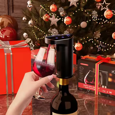 Electric Wine Dispenser, One-Touch Wine Decanter, 0.03-33.78oz Wine Dispensing Set, Power Bank & Sel