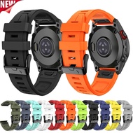 22mm 26mm Silicone Strap For Garmin Fenix 7X 7 Pro Solar/6X 6 Sapphire 5 5X Plus 3 3HR/Epix QuickFit