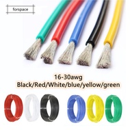 READY STOCK  High Quality Soft Silicone Flexi Flexible Multicore Wire Cable Black Red White blue yel