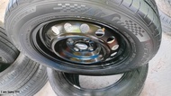 ล้ออะไหล่ติดรถ ล้อกระทะมือ2พร้อมยาง%(ผ่านการใช้งาน)ขอบ15 4รู100 ล้อเก๋ง4รู ล้อพร้อมยาง%ขอบ15 คละเบอร