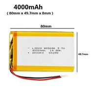 Rechargeable Battery 805080 Battery 4000mAh Li-Polymer 3.7V For Replacement Mobile PowerBank Toys