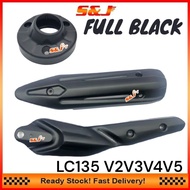 STEEL LC135 V2 V3 V4  LC4S LC5S EXHAUST COVER MUFFLER COVER MUFFLER PROTETOR FRONT REAR DEPAN BELAKANG UMA RCB ESPADA