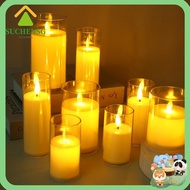SUCHENSG Electronic Flameless Candles Party LED Decoration Light Flickering Wick