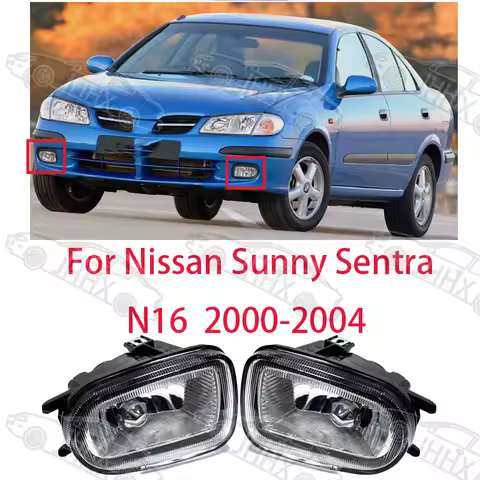 Front Bumper Fog Lights Lamp For Nissan Sunny Sentra Almera N16 2000 2001 2002 2003 2004 Car Front B