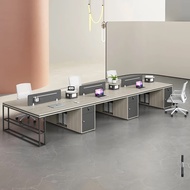 提居办公桌椅组合职员桌简约现代屏风桌工位面对面四六人位卡座电脑桌 办公工具
