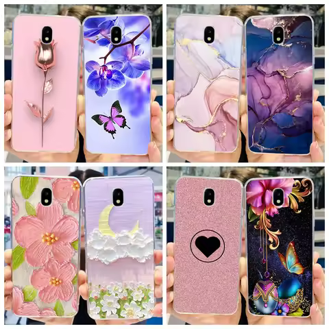 For Samsung Galaxy J7 2017 Case SM-J730F Phone Cover Luxury Marble Slim Soft Silicone Funda For Sams