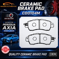 PERODUA AXIA D74A 2023-2025 FRONT BRAKE PADS 1 SET