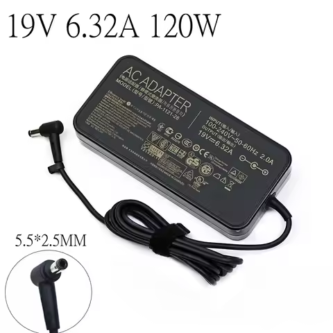19V 6.32A 120W 5.5x2.5mm AC Adapter Power Supply Charger For ASUS ROG FX504 GL502V GL752VW GL552VW N