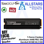 (ALLSTARS : We are Back Promo) TeamGroup T-Force Cardea A440 PRO 2TB Aluminium Heatsink PCIe Gen4x4 NVME M.2 SSD