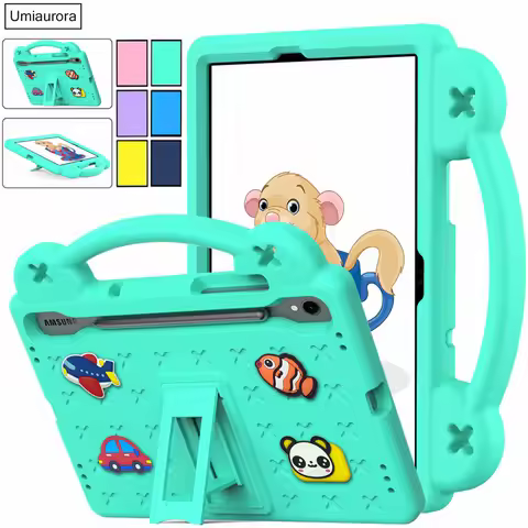 For Samsung Tab S10 Lite S7+ S8+ S9 FE+ Plus 12.4 inch SM-X610 X620 X520 X400 Kids Shockproof EVA Ta