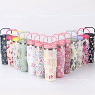 SW_ 900ml Tumbler Thermos Bottle with Straw Aesthetic Tumbler Botol Air Tahan Sejuk Aquaflask Tumble