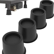 Round Cabinet Leg Heightening Small Bed 4 Sofa Leg Table Leg Inch Furniture 3 Black Leg Pad Product 