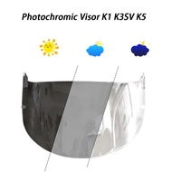 Motorcycle Helmet Shield Lens For AGV K1 K3SV K5 Helmet Photochromic Visor Face