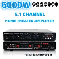 6000W Amplifier Bluetooth Version Stereo 5.1 Channel Hifi Stereo home theater system Audio Household Karaoke amplifier