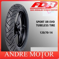FDR TUBELESS SPORT XR EVO 120/70-14 55P OUTER TIRE