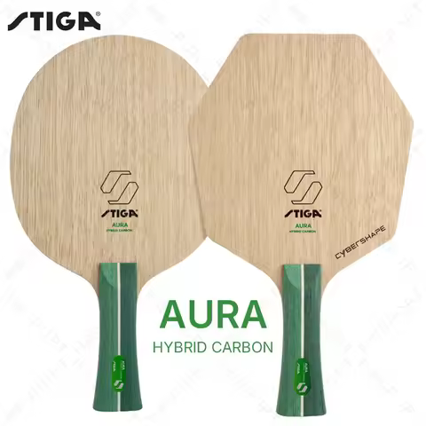 STIGA AURA Hybrid Carbon Table Tennis Blade - CCF Technology Pro Ping Pong Racket Base Plate for Spe