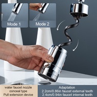 1 Pack Hidden Pull-out Extension Faucet Multifunctional Kitchen Sink Faucet Extender Surround Rotati