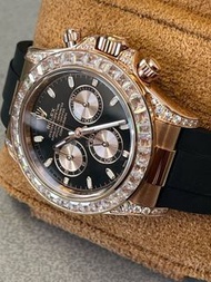 勞力士/Daytona/116505 正品錶盤/黑色/粉紅色錶盤