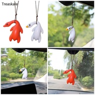 TREA Swinging Duck Car Hanging Ornament Cute Car Hanging Accessories for Rear ViewMirror Car Pendant