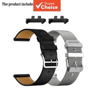 OPPO Watch 41mm 2-in-1 Band Set Business PU Leather Strap + Light Luxury Milanese Stainless Steel St