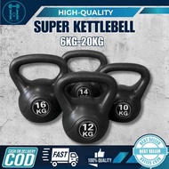 Black Kettlebell 6kg-20kg Home Gym Workout Weight Training Equipment Set – Homelift PH