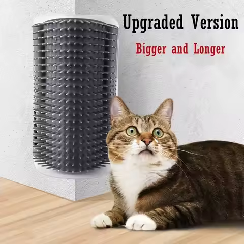 Pet Cat Corner Catnip Scrubber Massager Cat Scratching Scratching Scratcher Cat Brush Comb Massage C